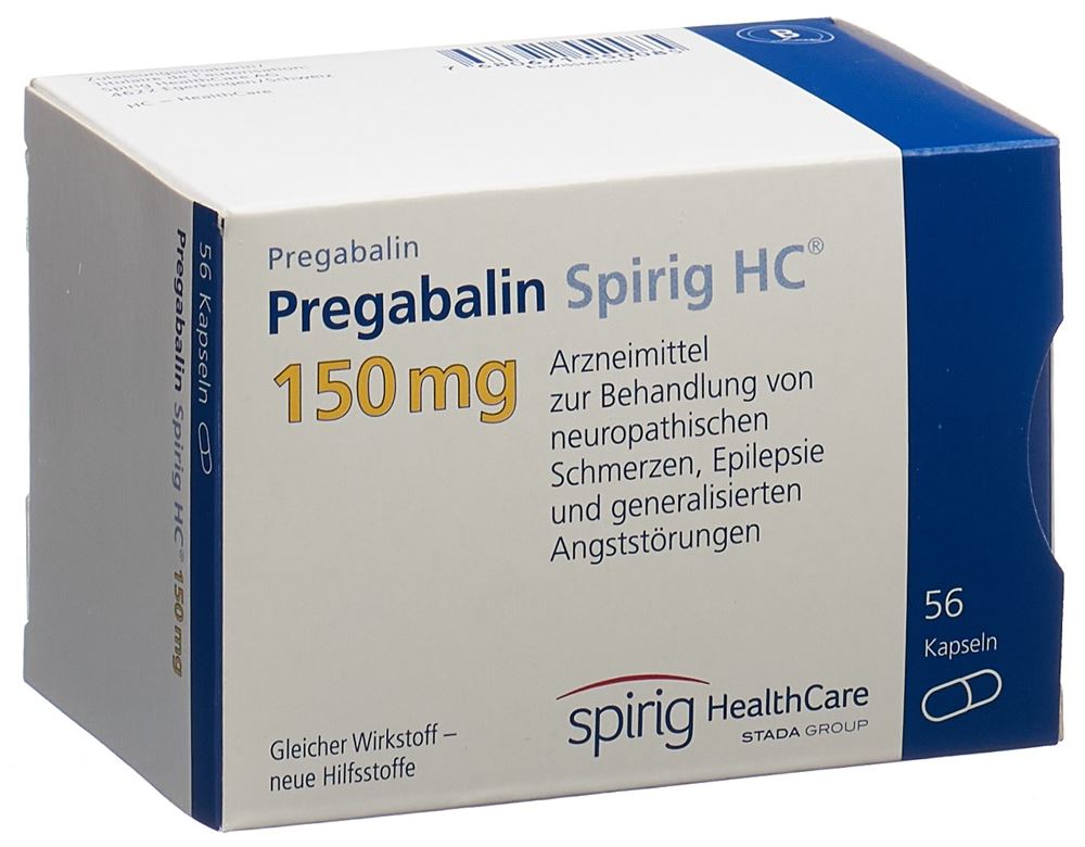 PREGABALINE Spirig HC 150 mg, Hauptbild