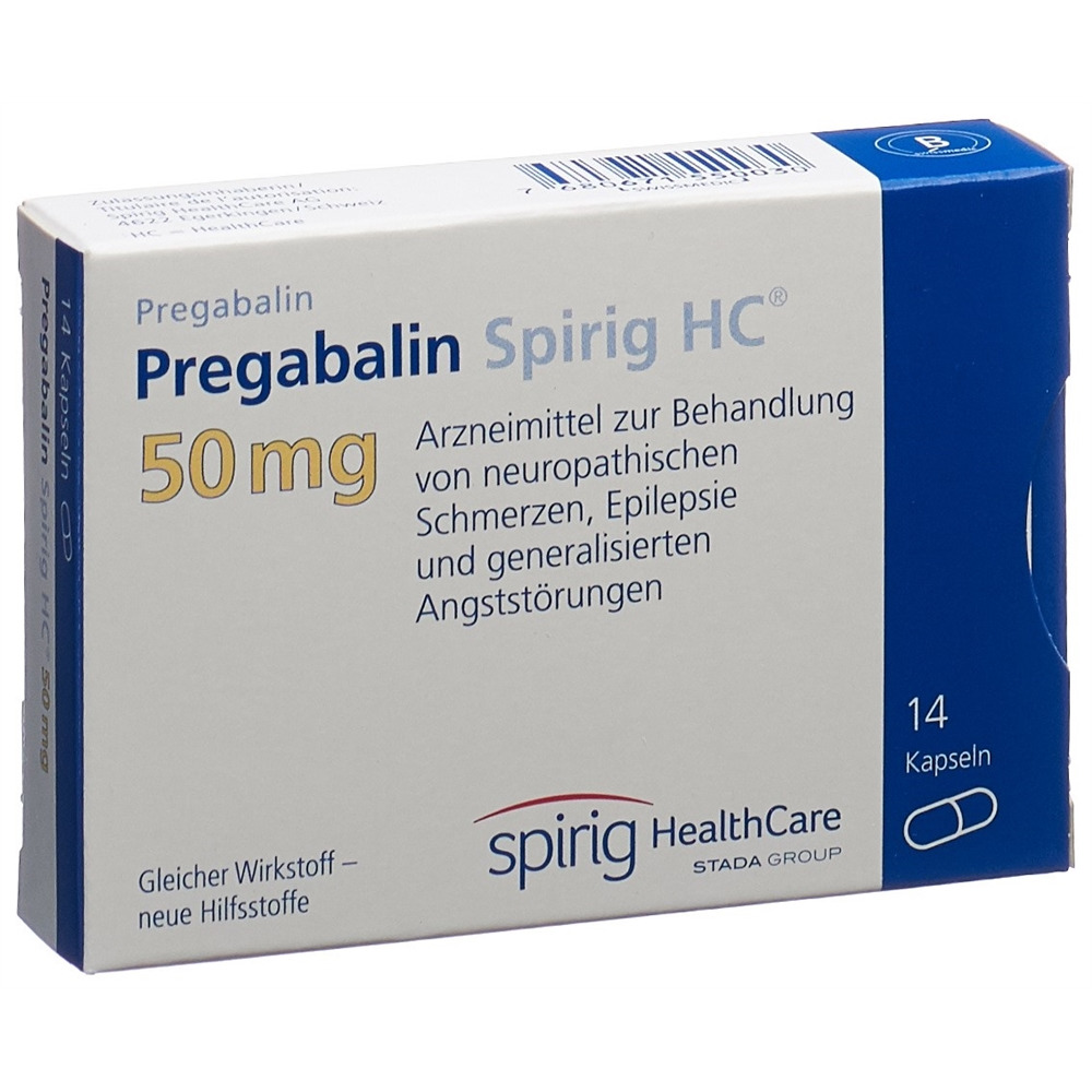 PREGABALINE Spirig HC 50 mg, Hauptbild