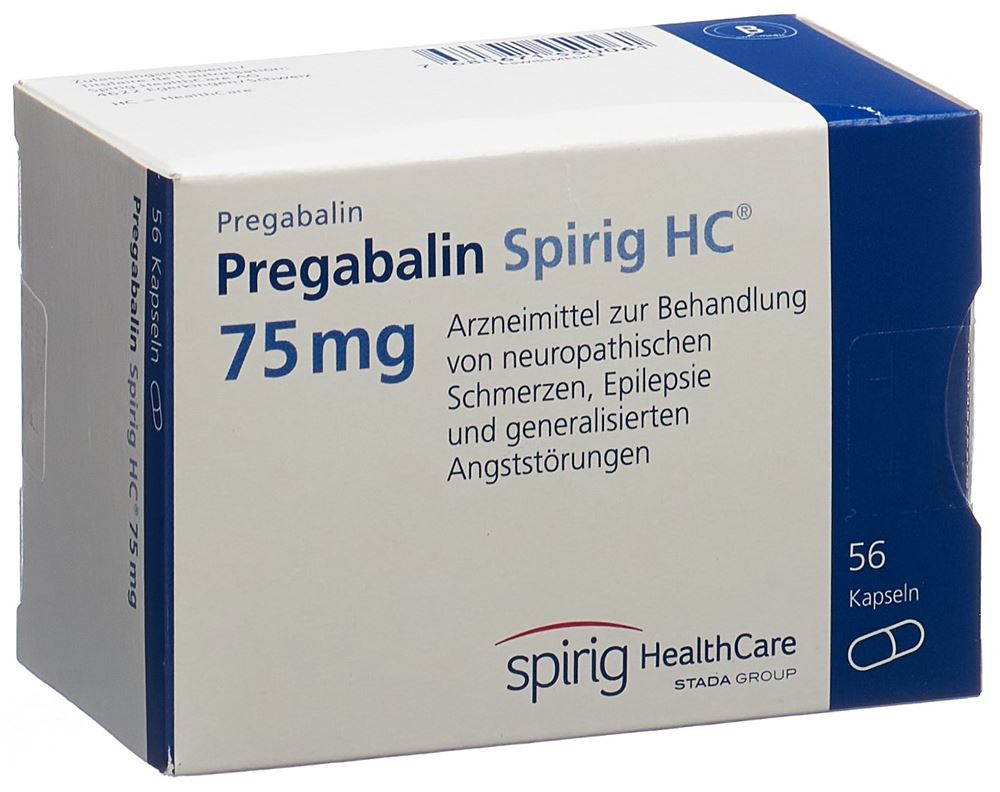 PREGABALINE Spirig HC 75 mg, Hauptbild