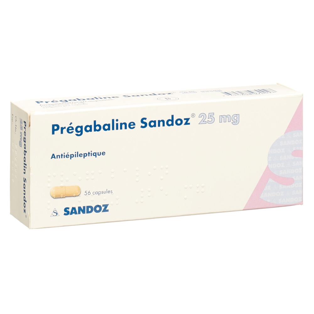 PREGABALINE Sandoz 25 mg, image 2 sur 2
