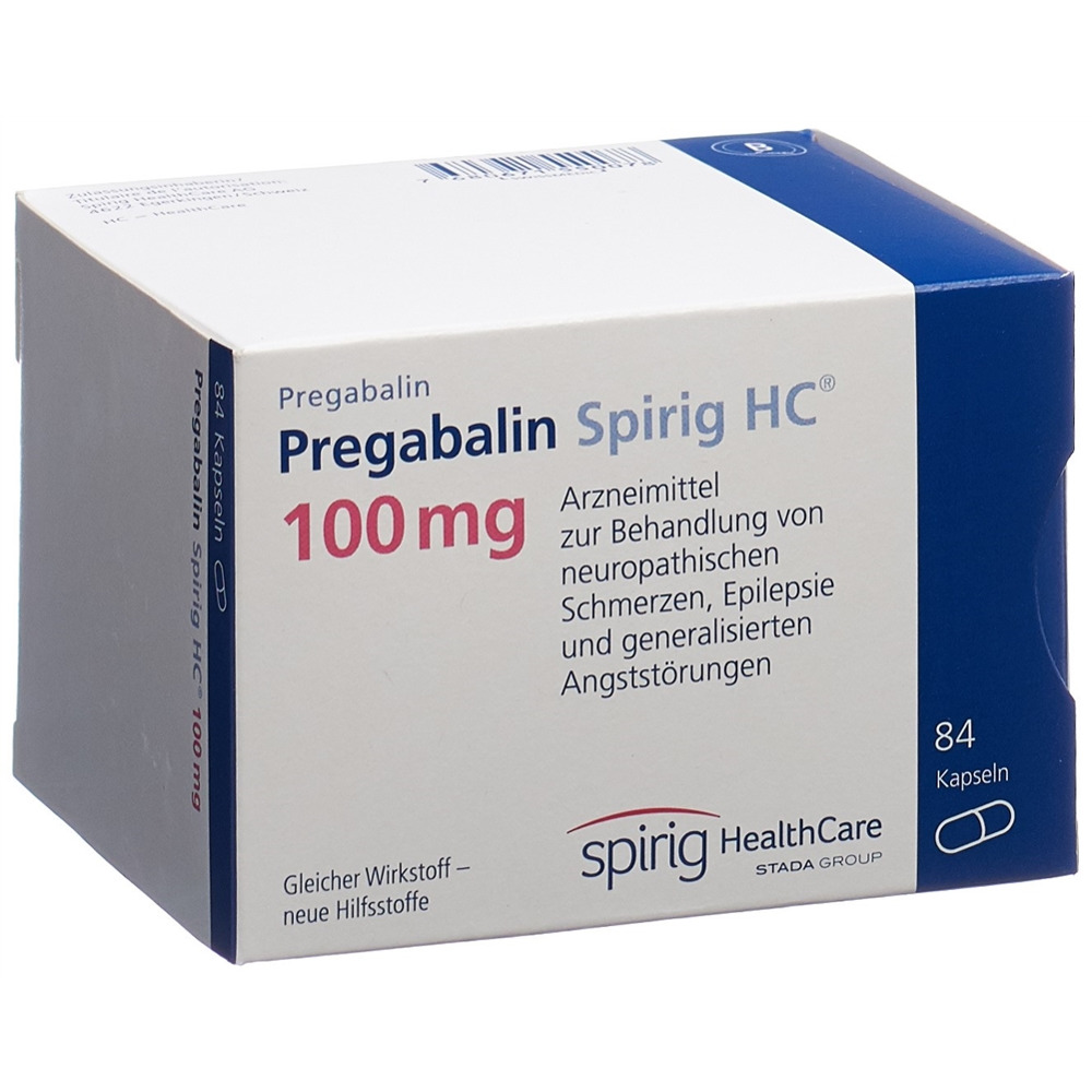 PREGABALINE Spirig HC 100 mg, image principale