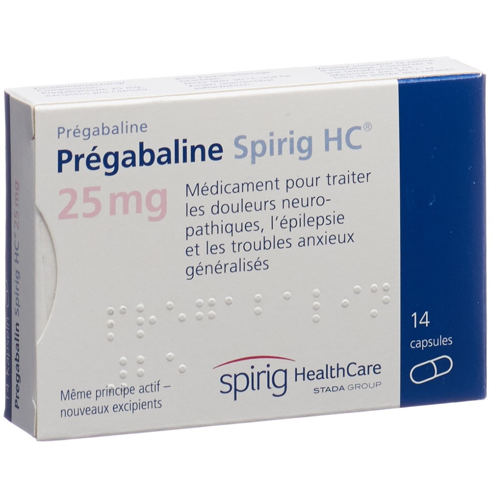 PREGABALINE Spirig HC 25 mg, image 2 sur 2