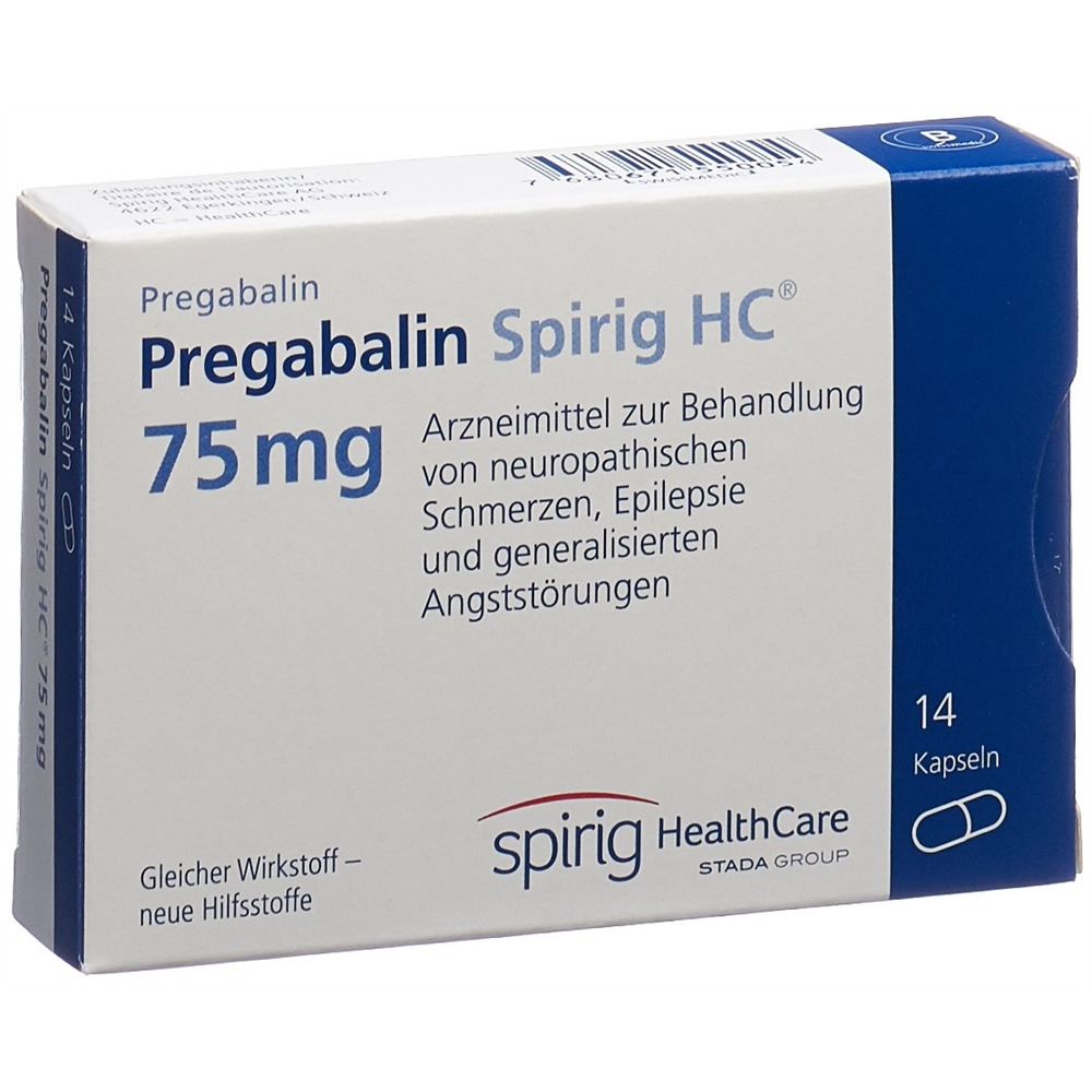 PREGABALINE Spirig HC 75 mg, image principale