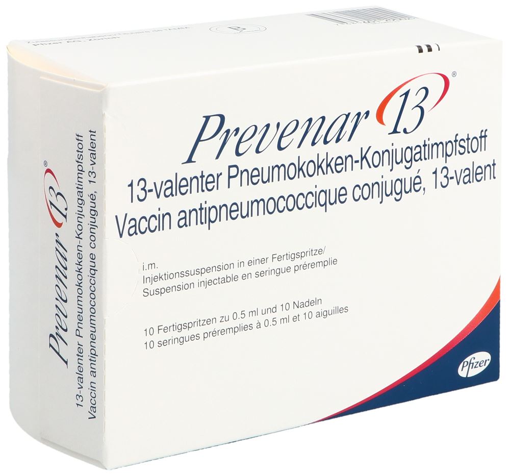 PREVENAR Inj Susp mit Nadeln Fertspr 0.5 ml, Hauptbild