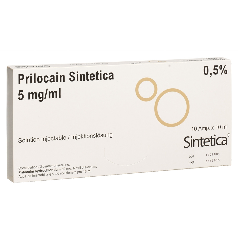 PRILOCAINE Sintetica 5 mg/ml, Hauptbild