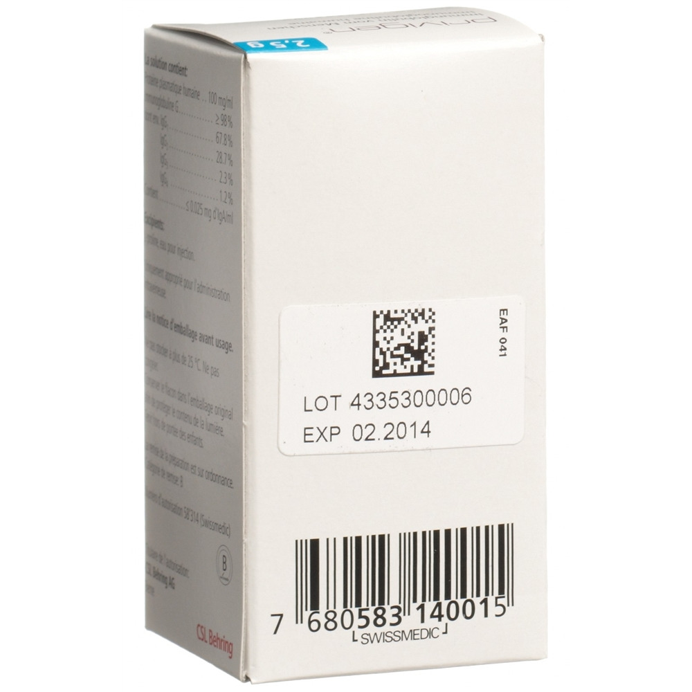 PRIVIGEN Inf Lös 2.5 g/25ml i.v. Durchstf 25 ml, Bild 2 von 2