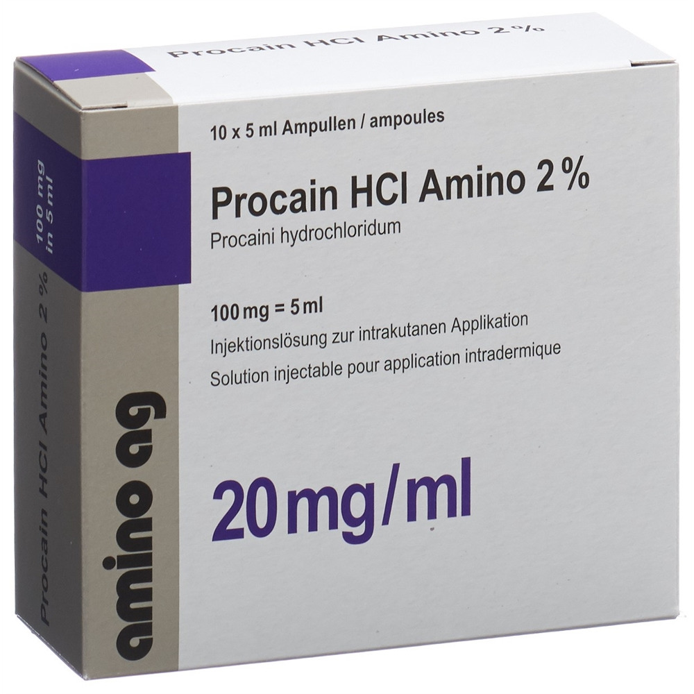 PROCAINE Amino 100 mg/5ml, Hauptbild