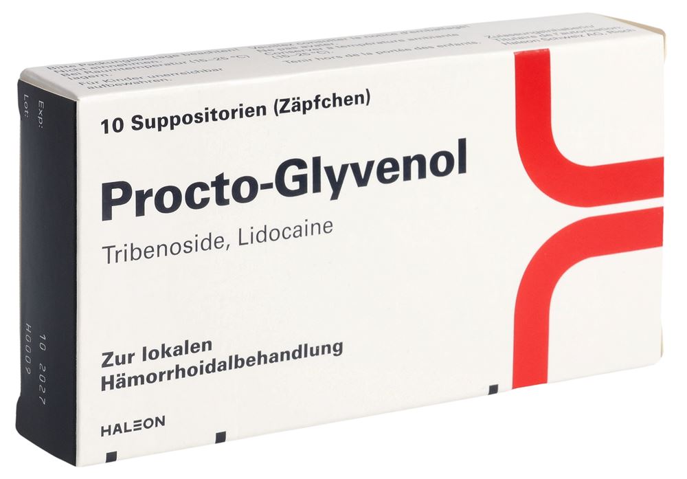 PROCTO-GLYVENOL supp 400 mg blist 10 pce, image principale