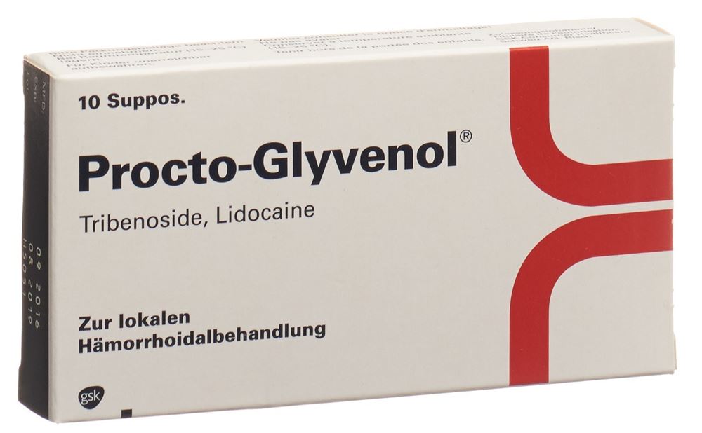 PROCTO-GLYVENOL Supp 400 mg Blist 10 Stk, Hauptbild