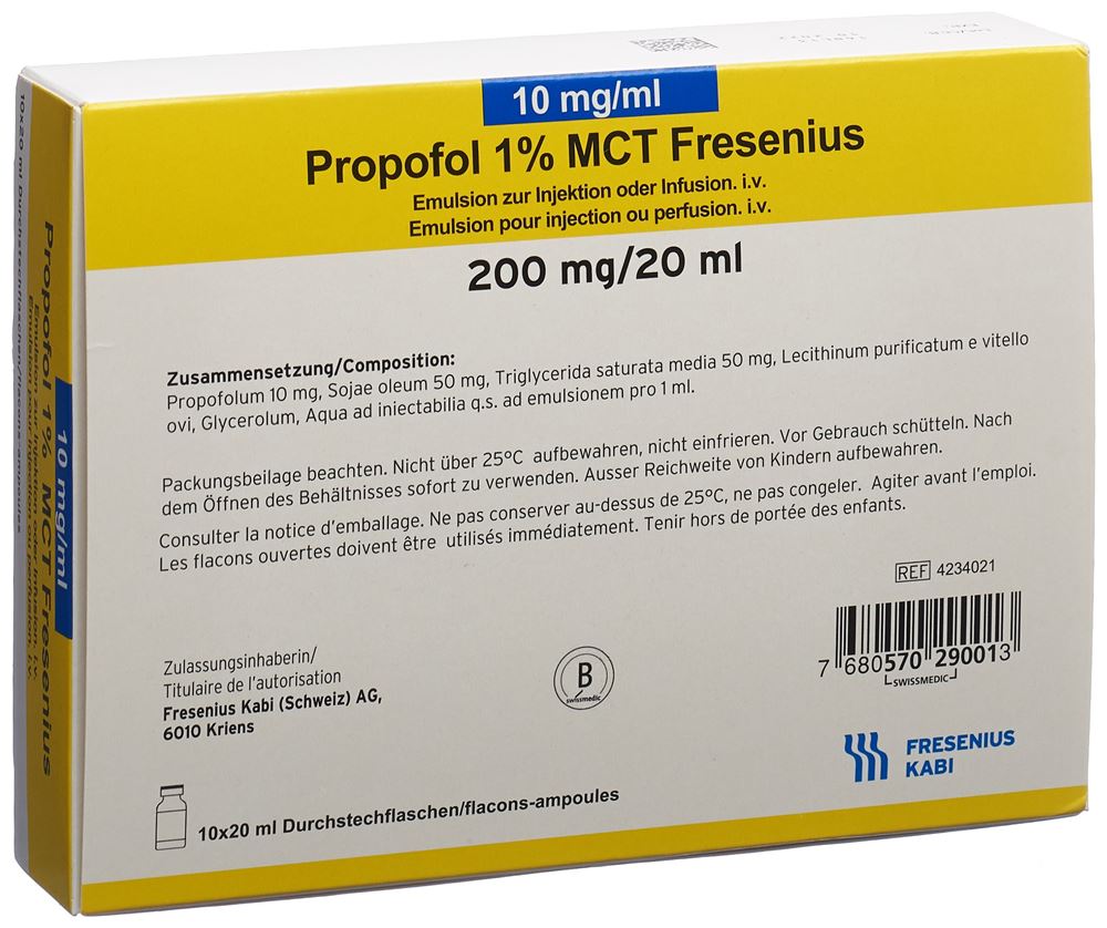 PROPOFOL Fresenius 200 mg/20ml, image principale