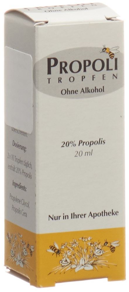 PROPOLI gouttes 20 % sans alcool 20 ml, image principale