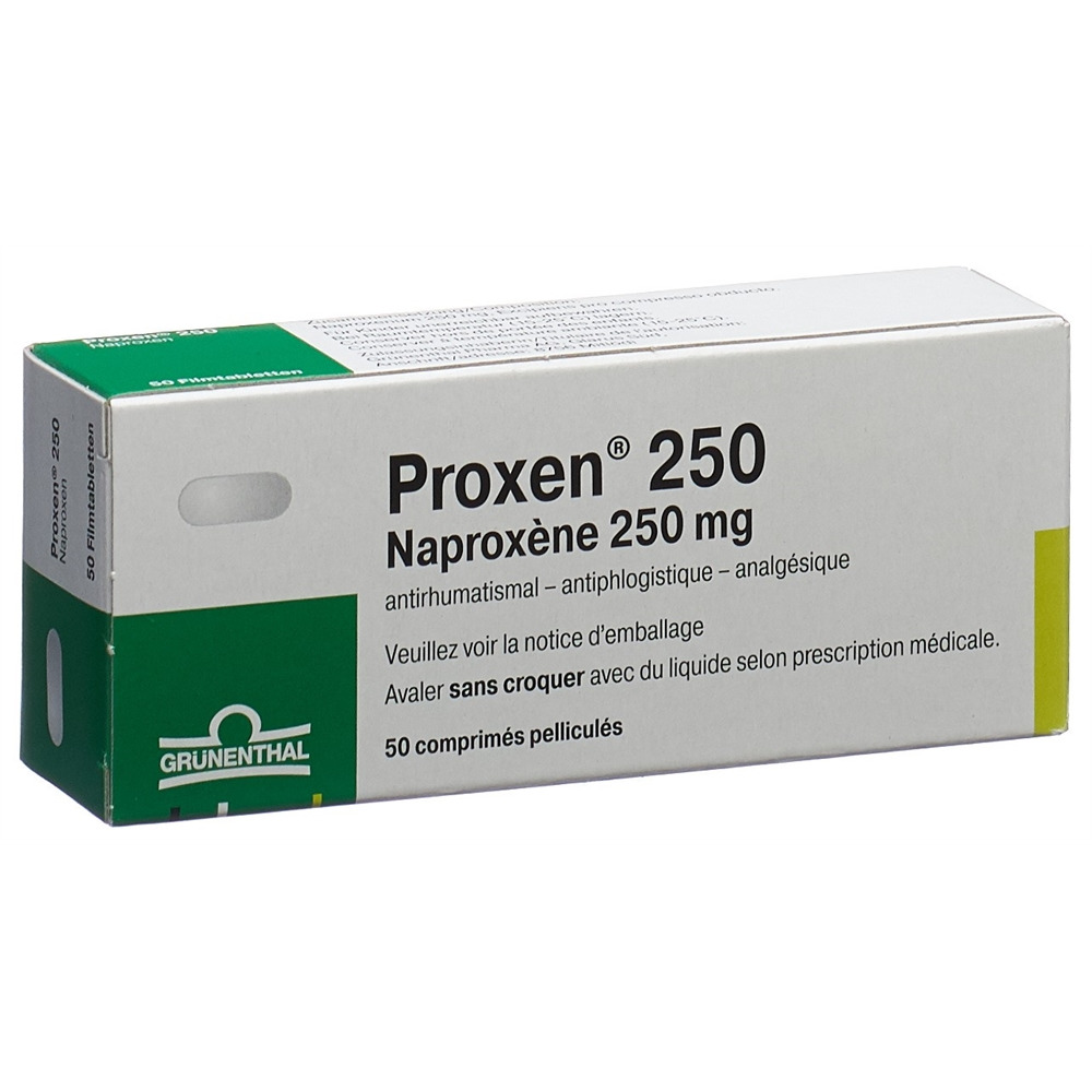 PROXEN cpr pell 250 mg blist 50 pce, image 2 sur 2