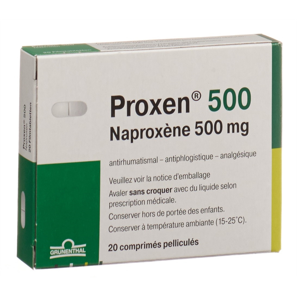 PROXEN cpr pell 500 mg blist 20 pce, image 2 sur 2