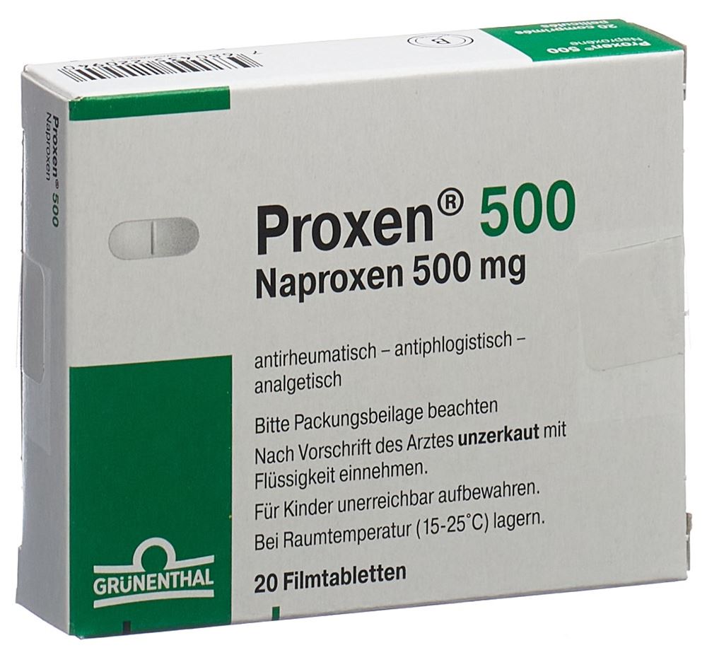 PROXEN cpr pell 500 mg blist 20 pce, image principale