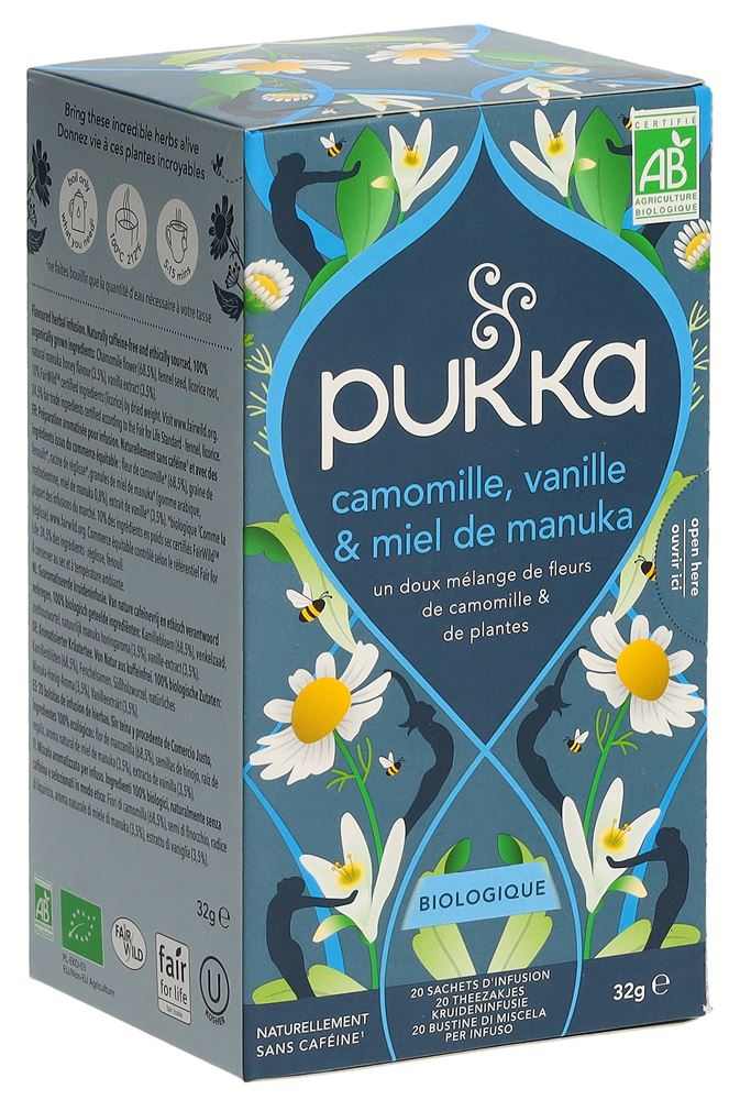 PUKKA Camomille Vanille & Miel de Manuka thé, image principale