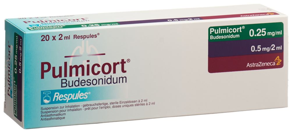 PULMICORT Inhal Susp 0.25 mg/ml Respule 2 ml, Hauptbild