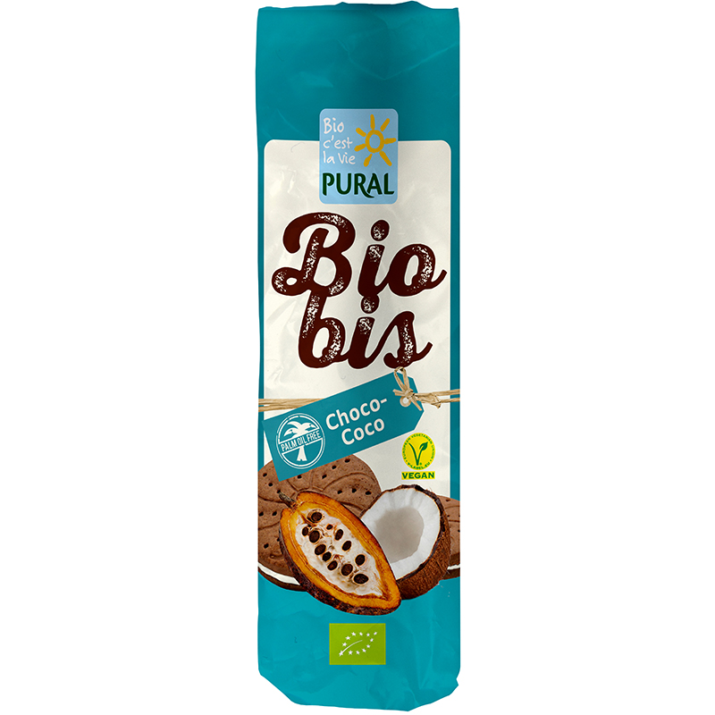 PURAL Bio Bis Choco-coco Doppelkekse, Hauptbild