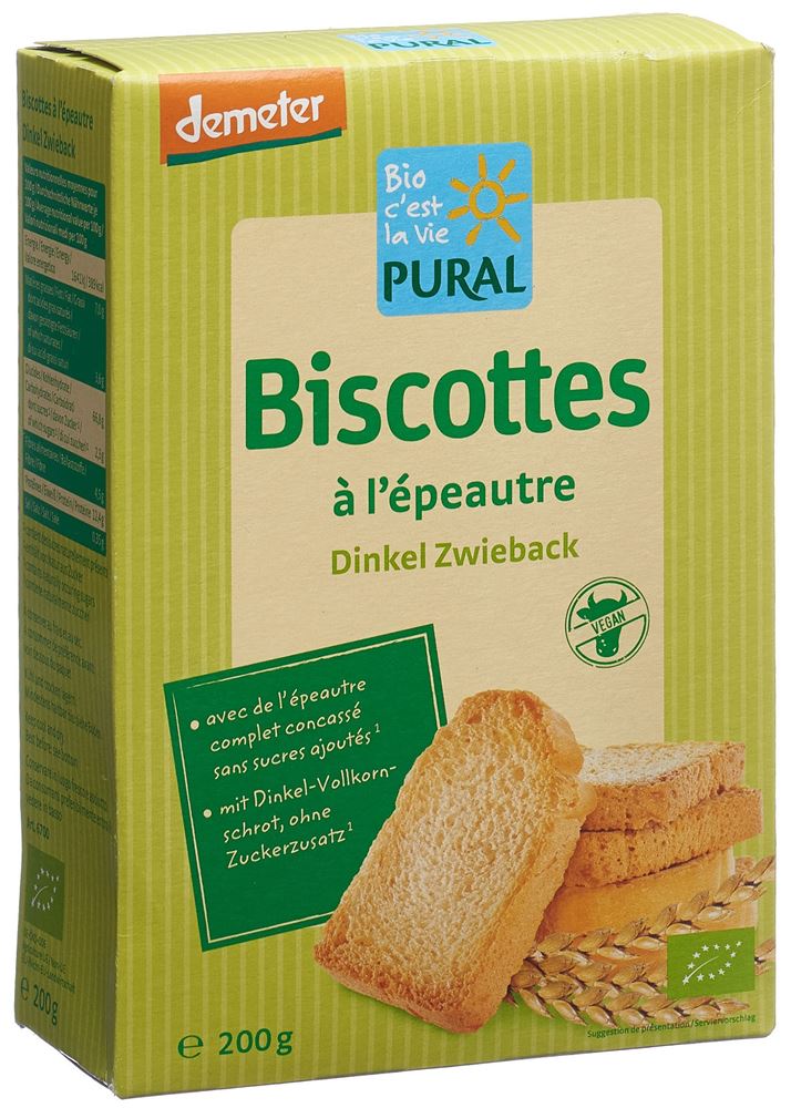 PURAL Dinkelzwieback