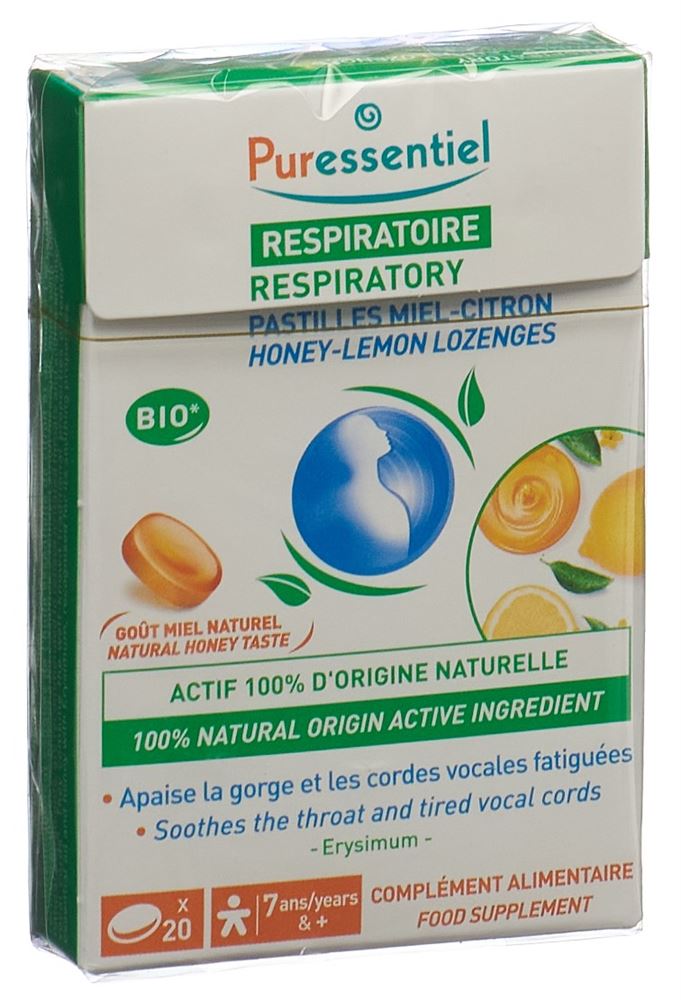 Puressentiel cpr sucer voies respiratoires miel citron box 20 pce, image principale