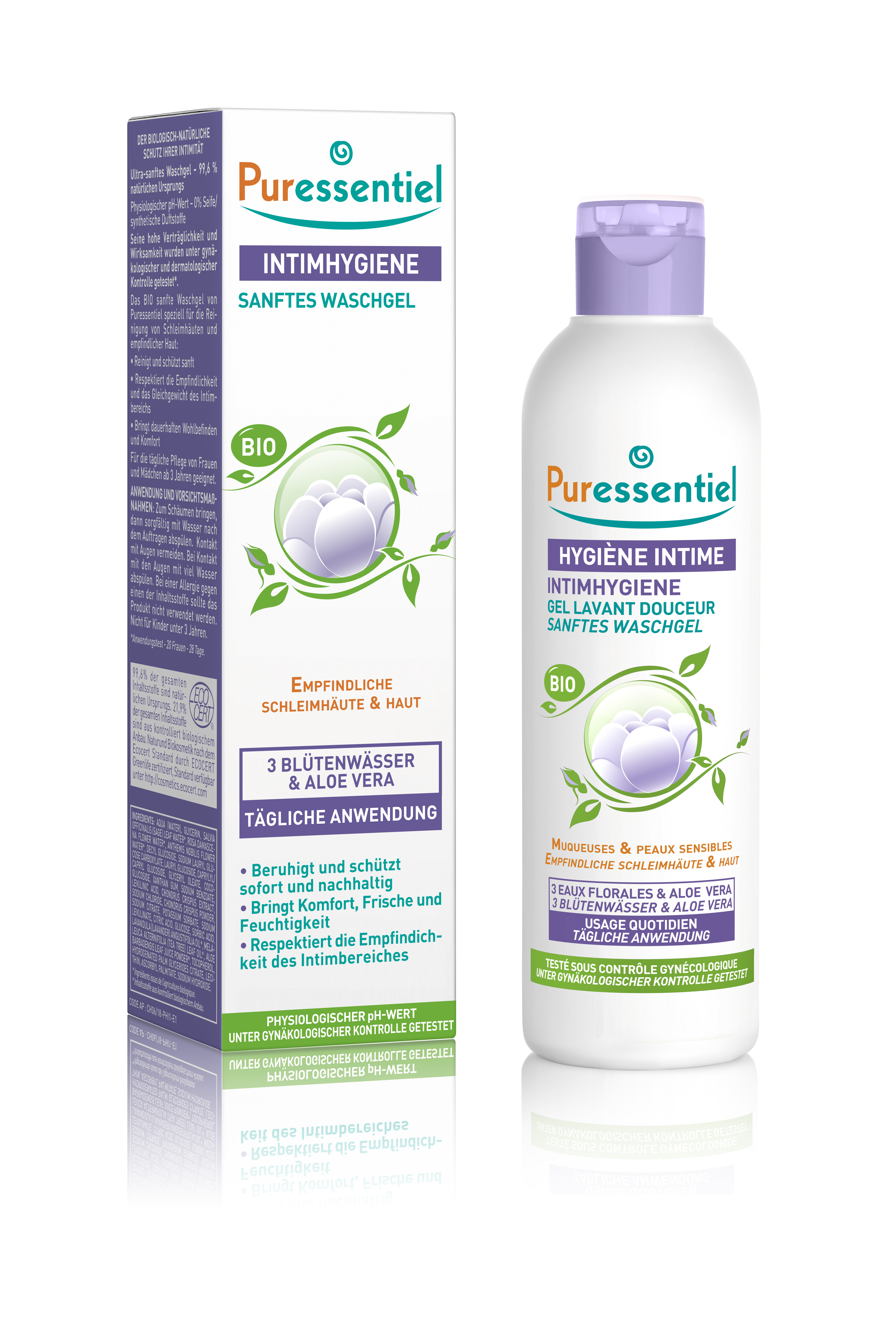 Puressentiel gel lavant douceur bio hygiène intime, image principale