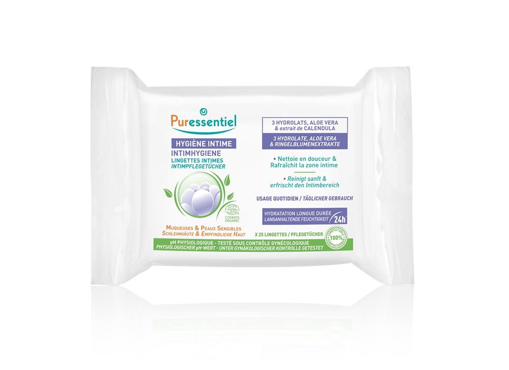 Puressentiel lingettes intimes quotidiennes