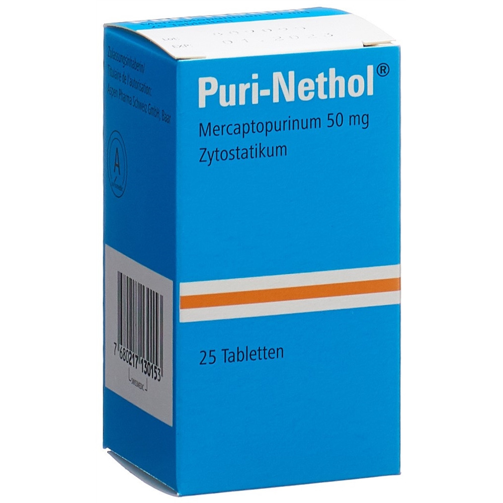 PURI-NETHOL cpr 50 mg fl 25 pce, image principale