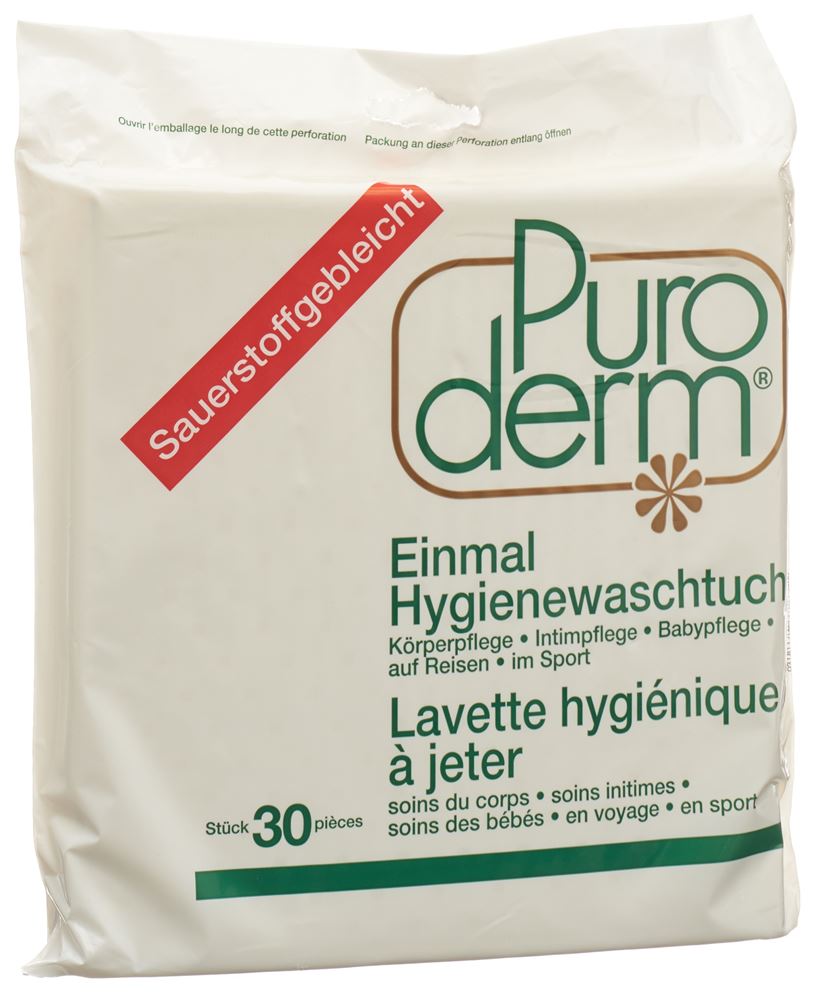 PURODERM lavettes hygiéniques jeter, image principale