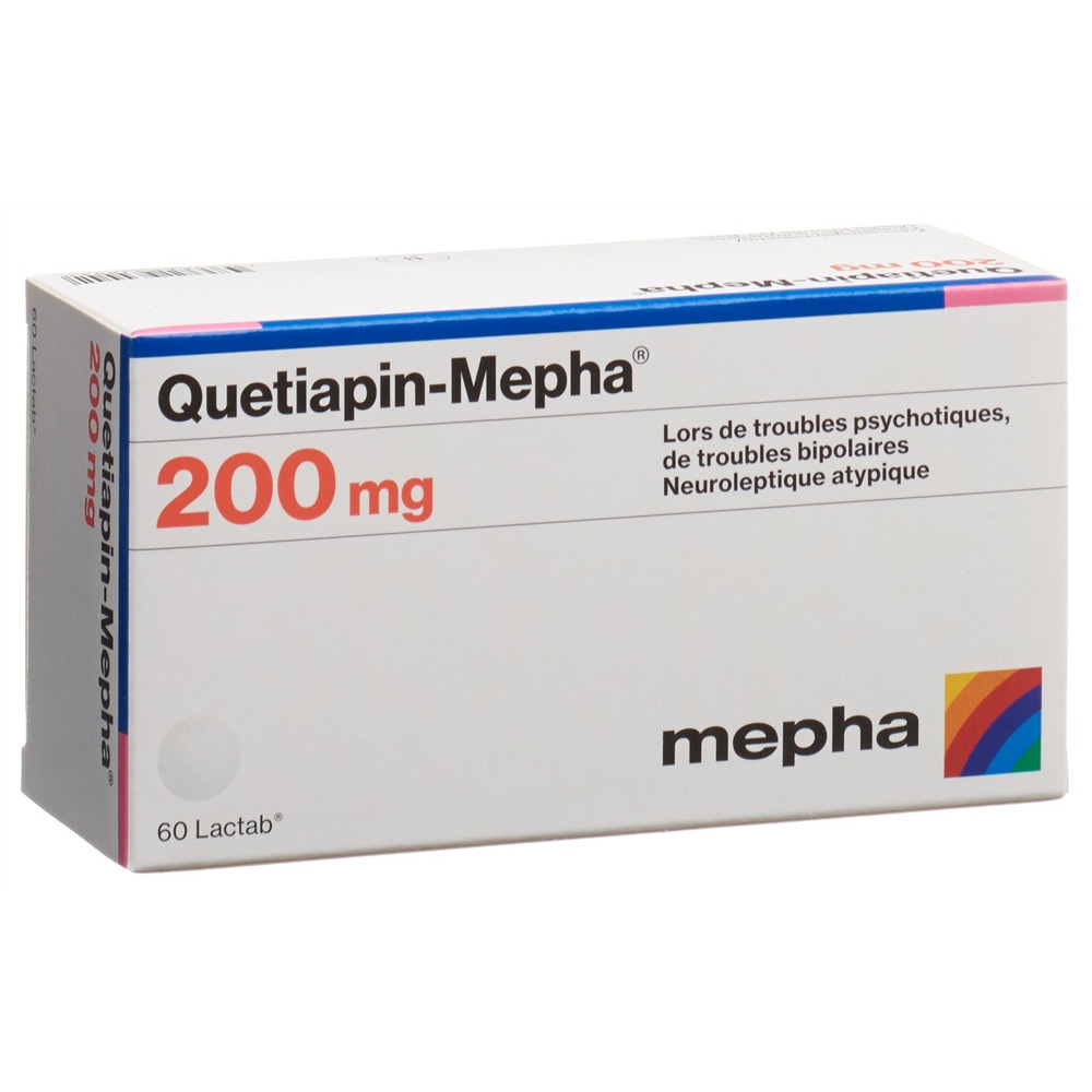 QUETIAPINE Mepha 200 mg, image 2 sur 2