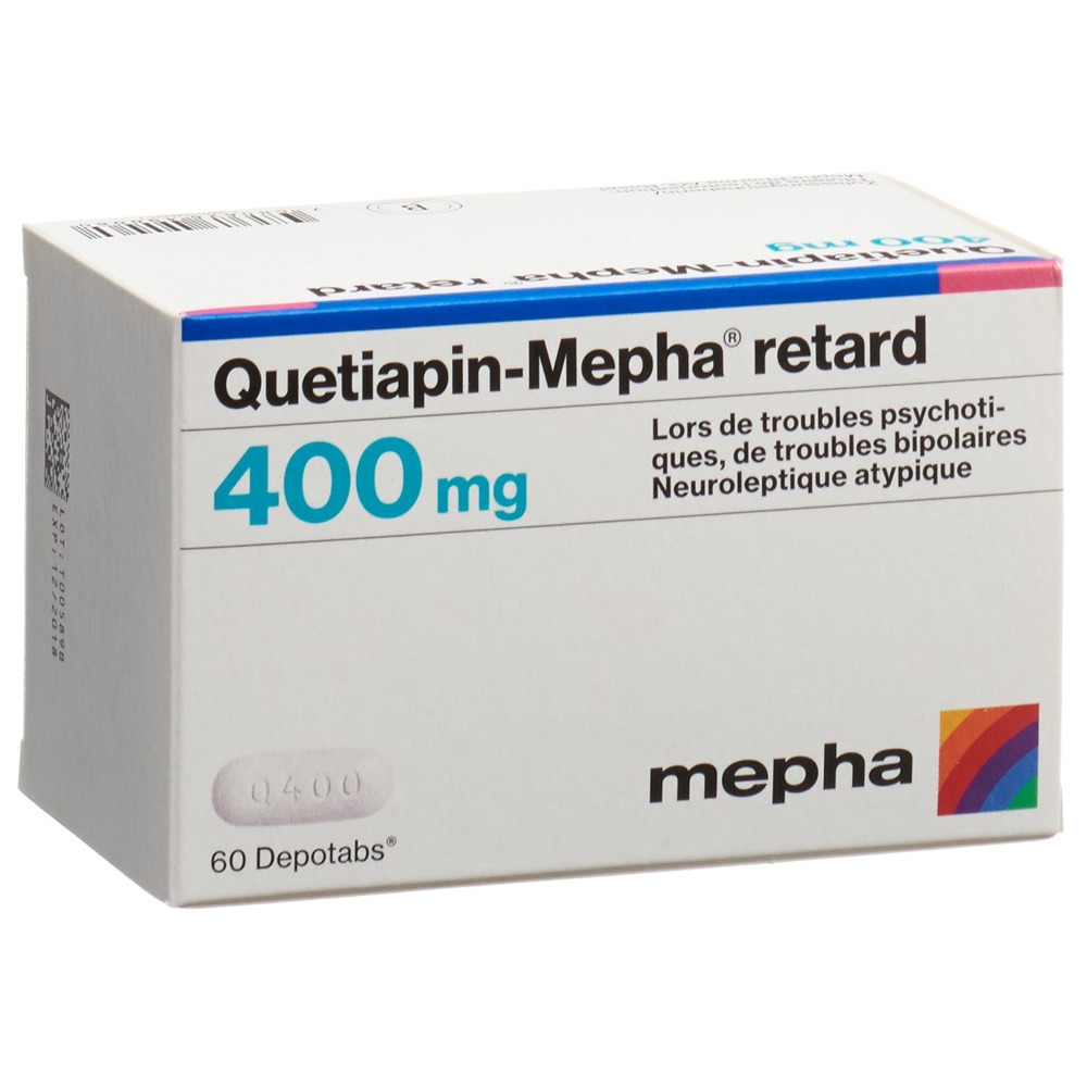 QUETIAPINE retard 400 mg, image 2 sur 2