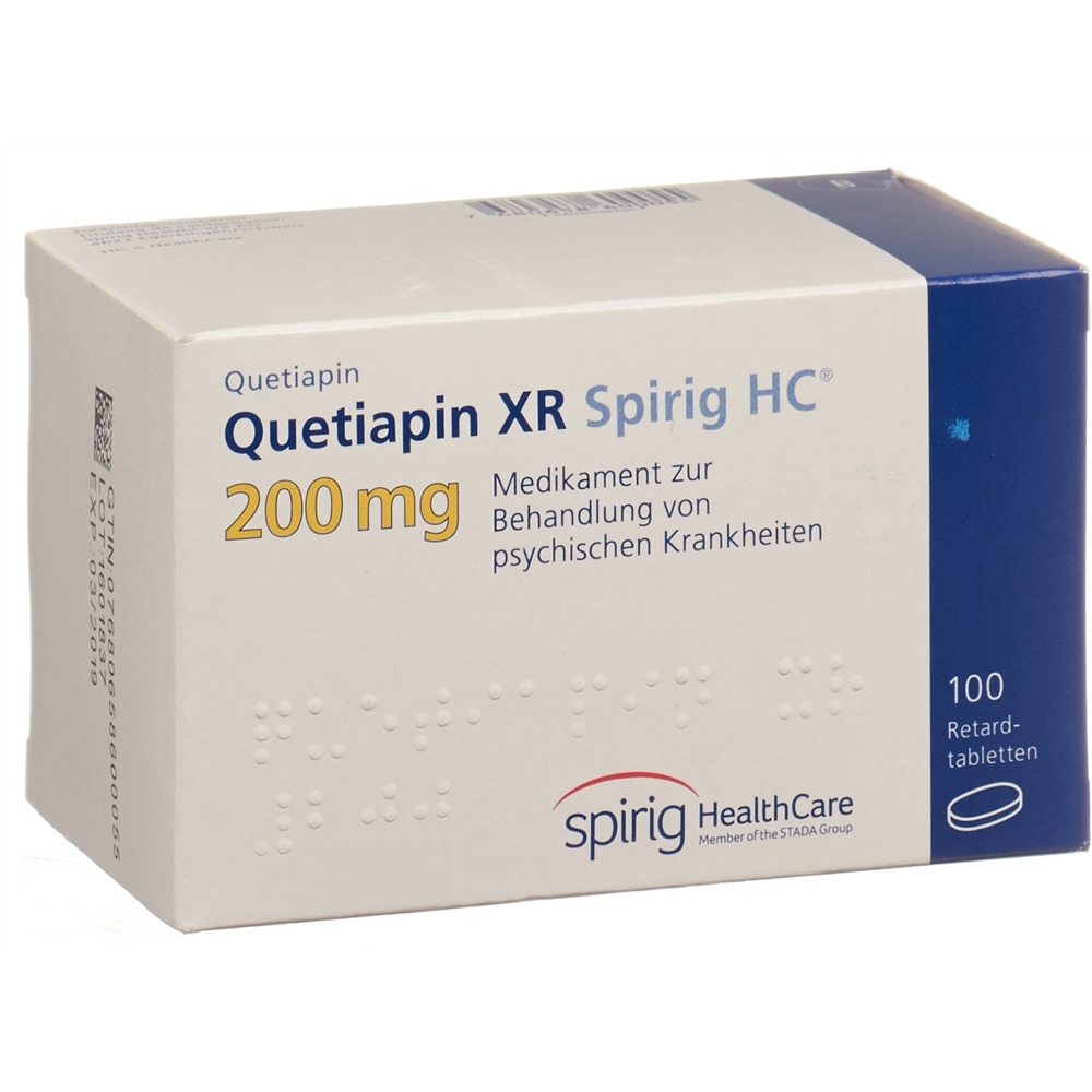 QUETIAPINE XR Spirig HC 200 mg, Hauptbild