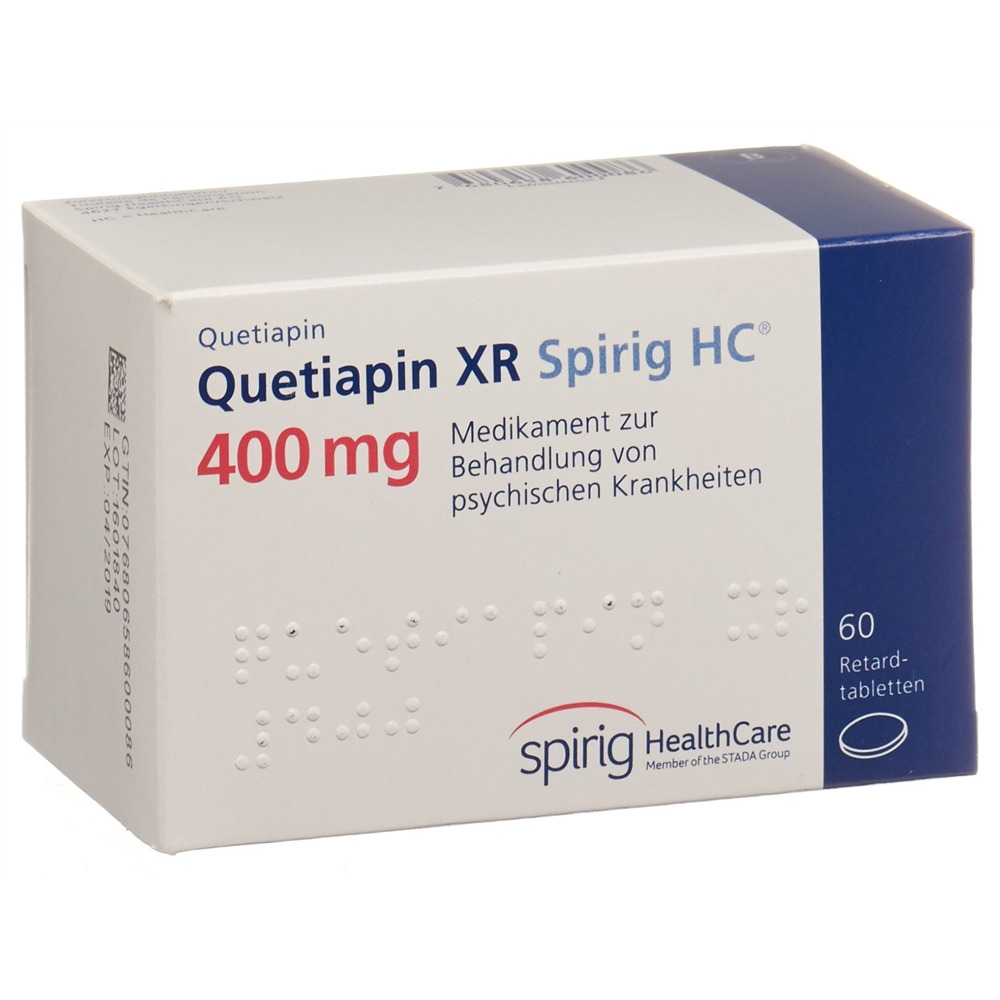 QUETIAPINE XR Spirig HC 400 mg, Hauptbild