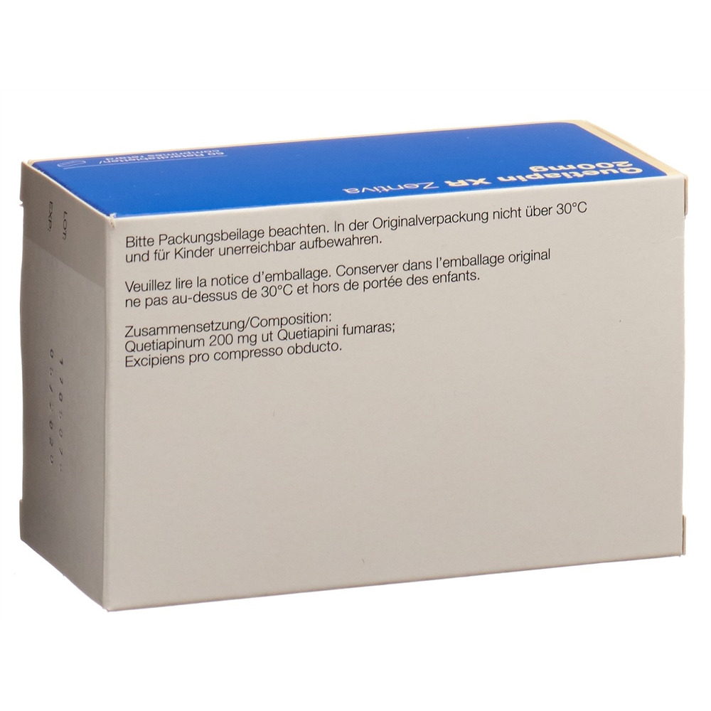 QUETIAPINE XR Zentiva 200 mg, image 2 sur 2