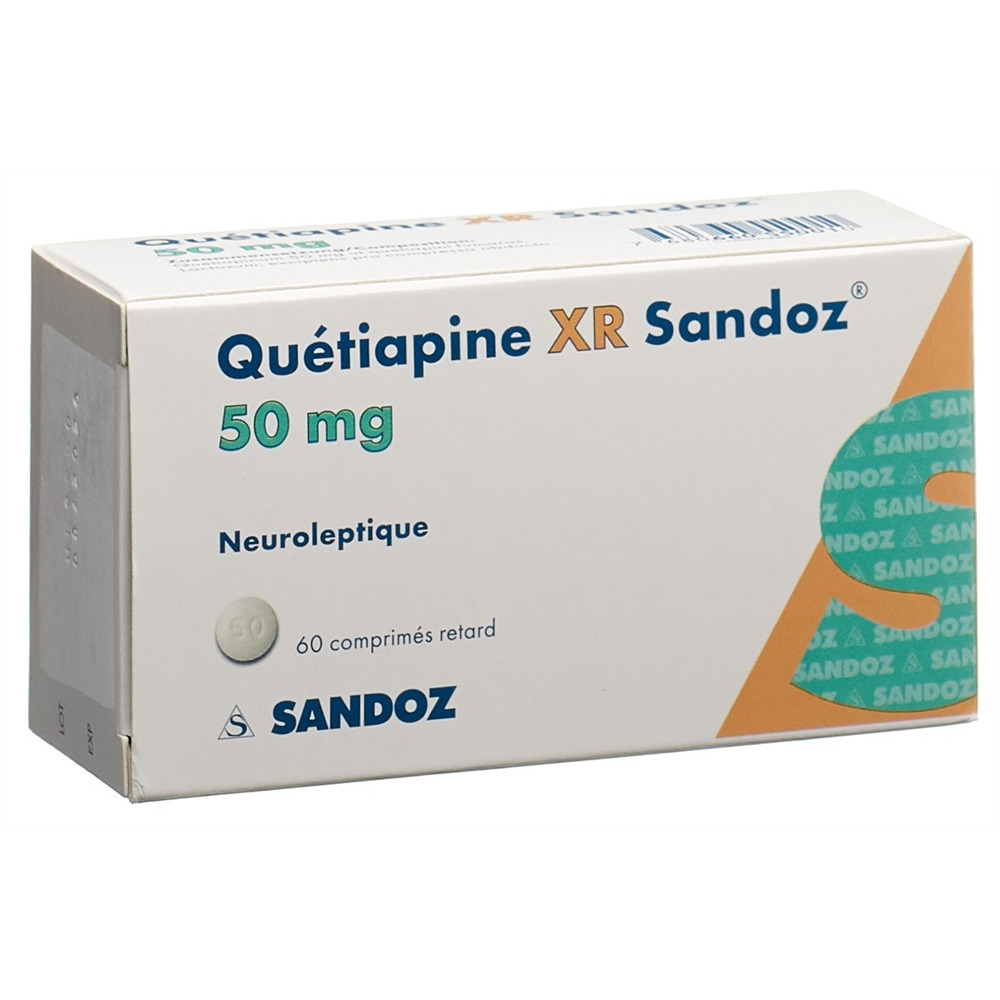 QUETIAPINE XR Sandoz cpr ret 50 mg blist 60 pce | Commander en ligne