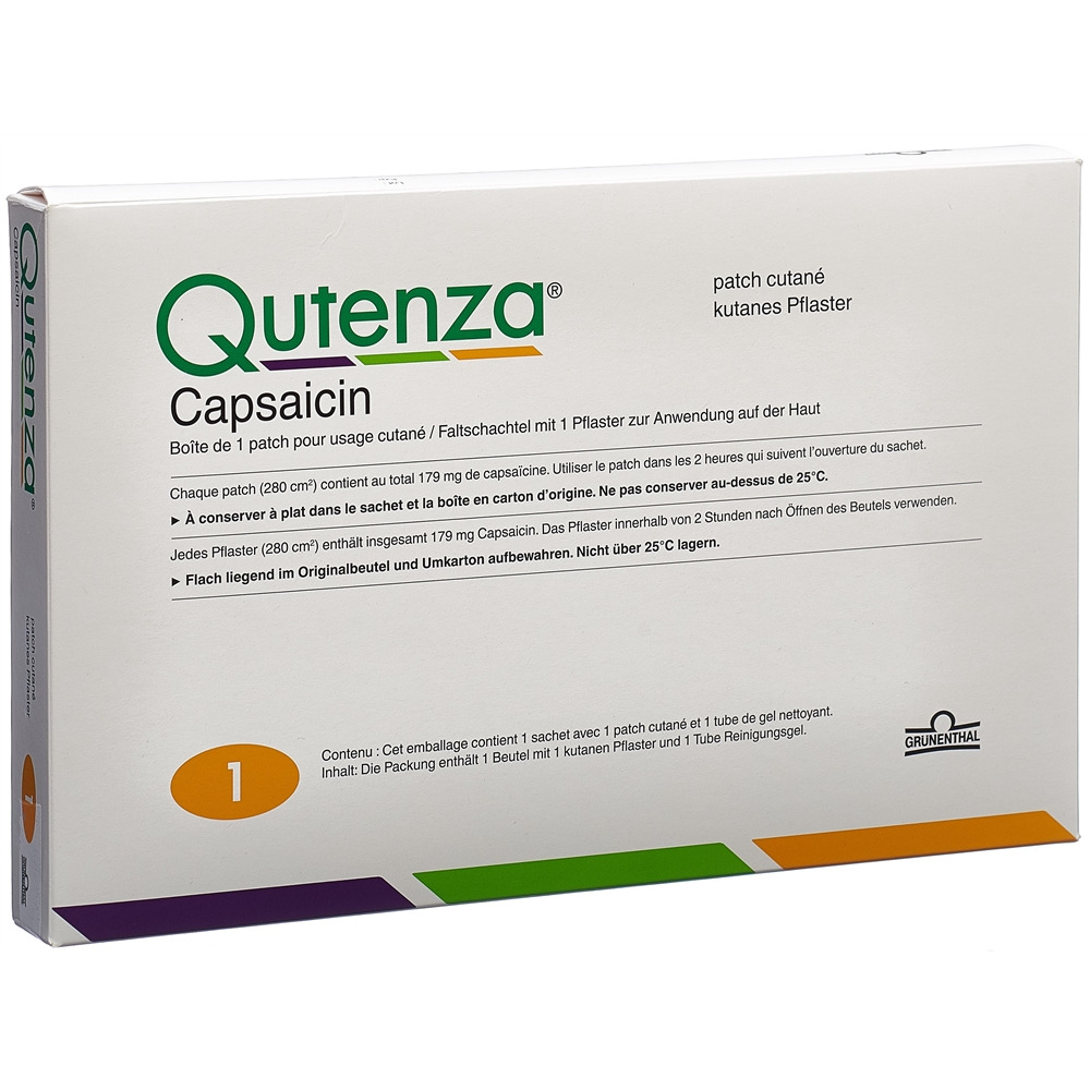 QUTENZA empl 8 % Capsaicine 1 pce, image principale