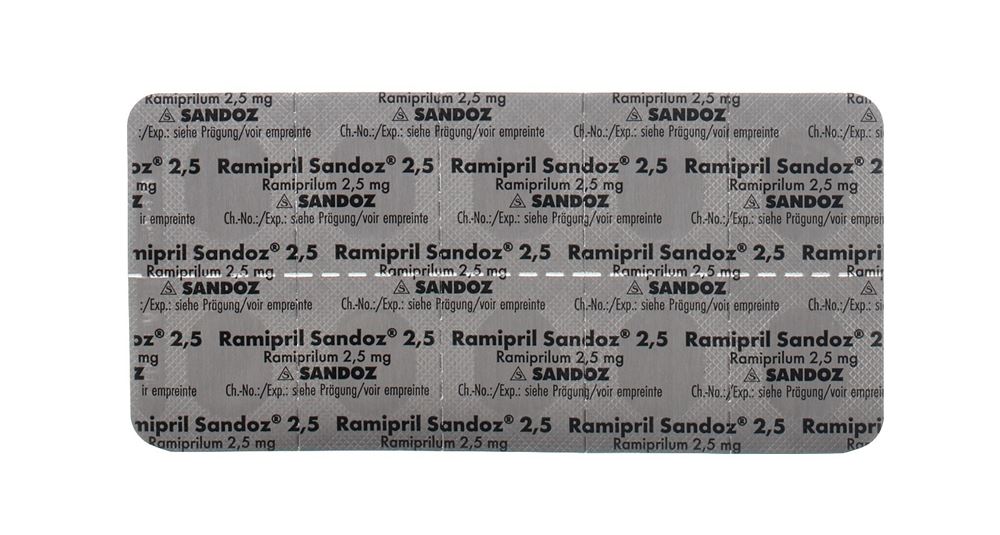 RAMIPRIL Sandoz 2.5 mg, image 2 sur 2