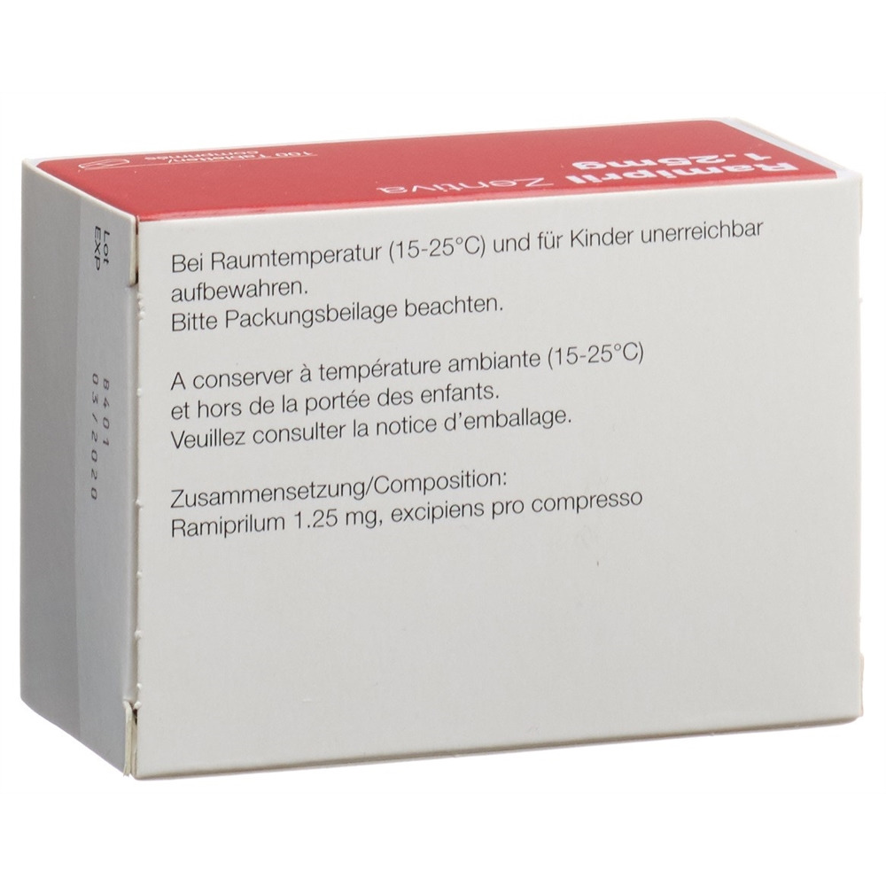 RAMIPRIL Zentiva 1.25 mg, image 2 sur 2
