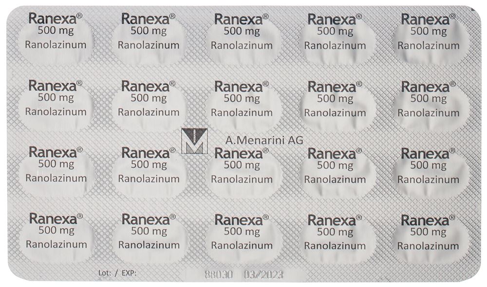 RANEXA Ret Tabl 500 mg Blist 100 Stk, Bild 2 von 3