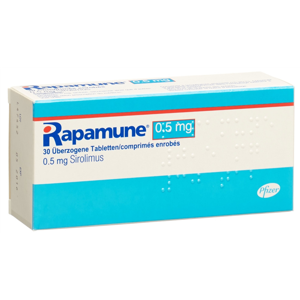 RAPAMUNE Tabl 0.5 mg Blist 30 Stk, Hauptbild