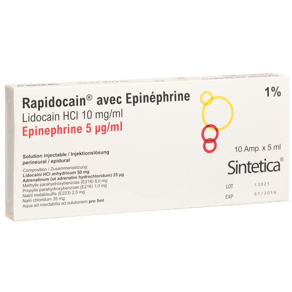 RAPIDOCAIN 10 mg/ml, Hauptbild