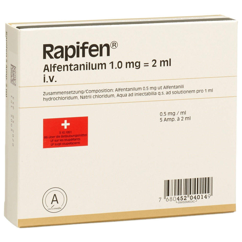 RAPIFEN sol inj 1 mg/2ml amp 2 ml, image 2 sur 2