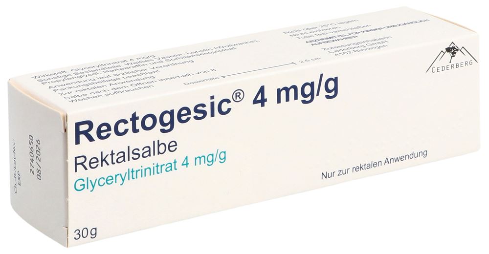 RECTOGESIC Salbe 4 mg/g Tb 30 g