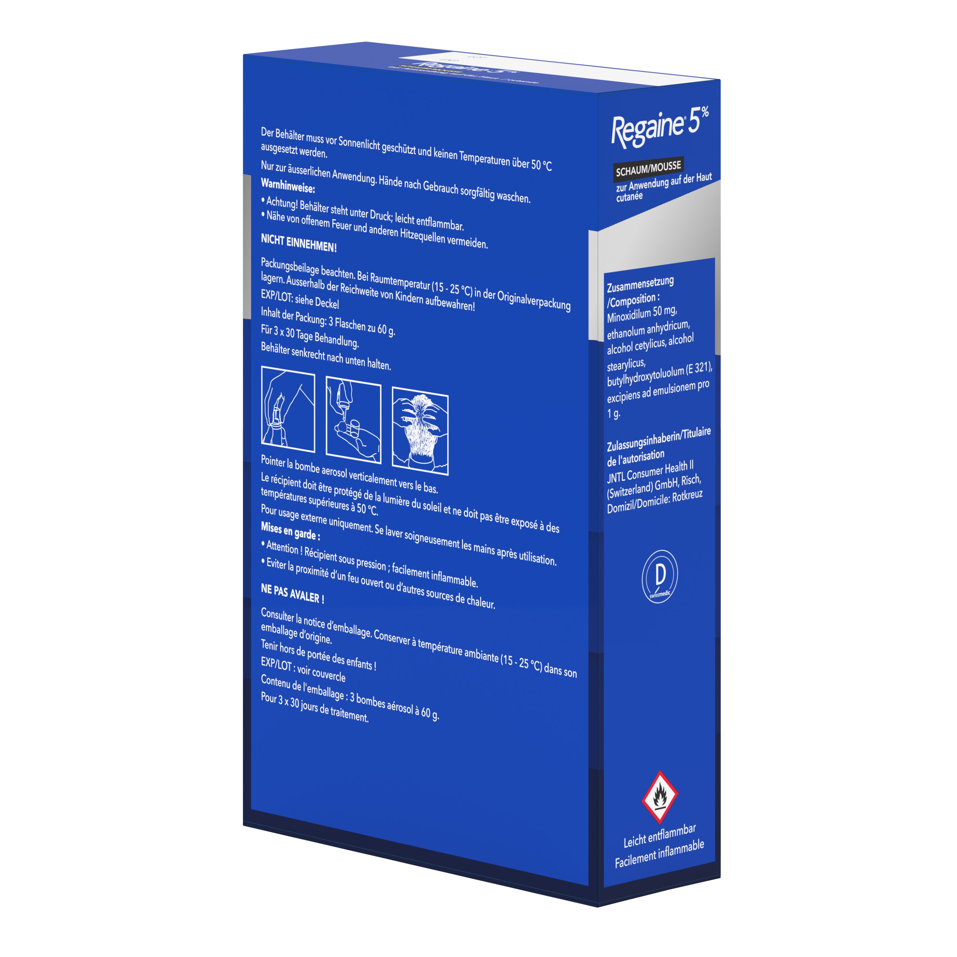 REGAINE mousse 5 % fl 60 ml, image 4 sur 5