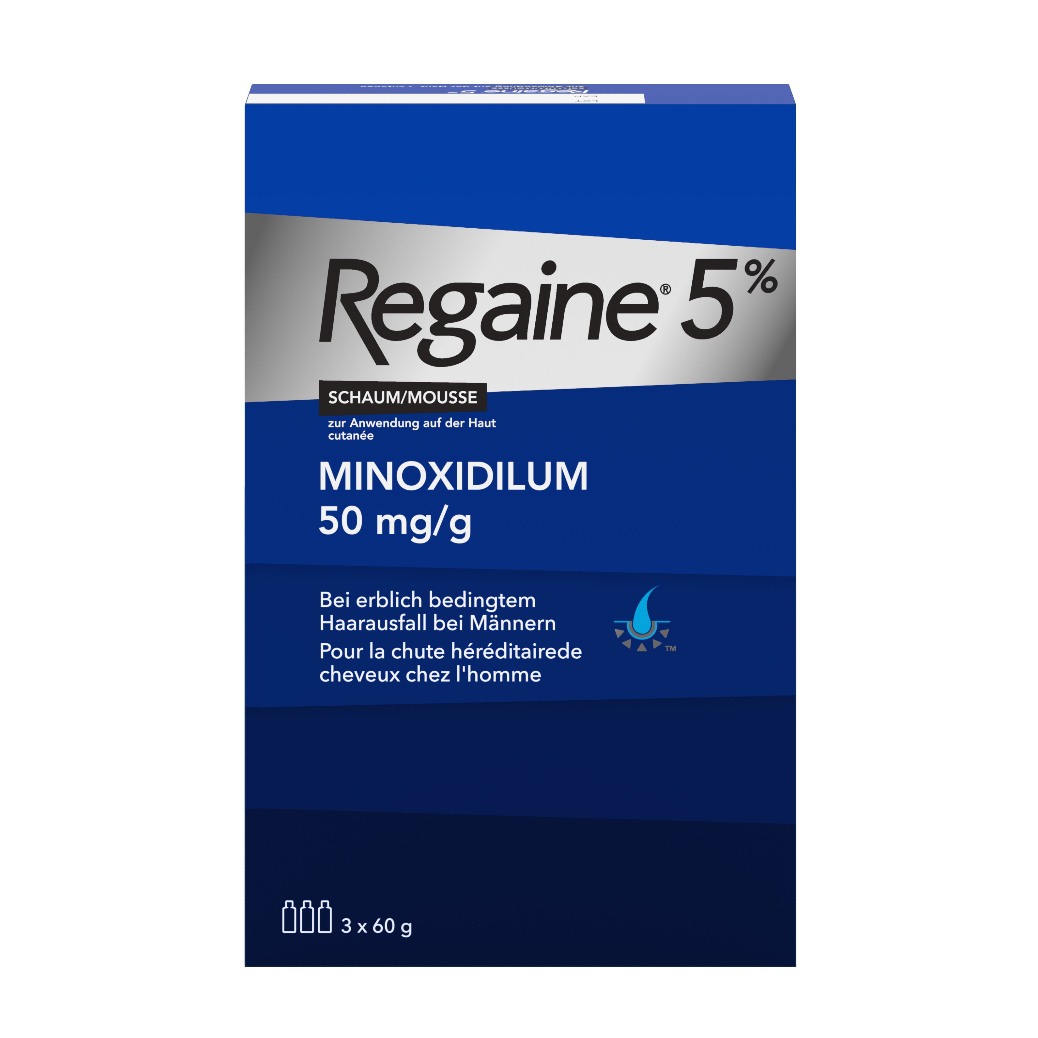 REGAINE mousse 5 % fl 60 ml, image principale