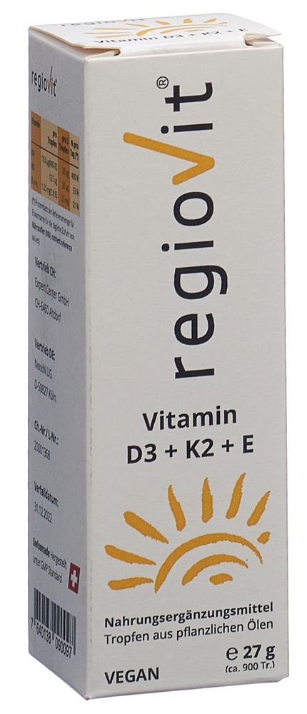 REGIOVIT Vitamin D3 + K2 + E, image principale