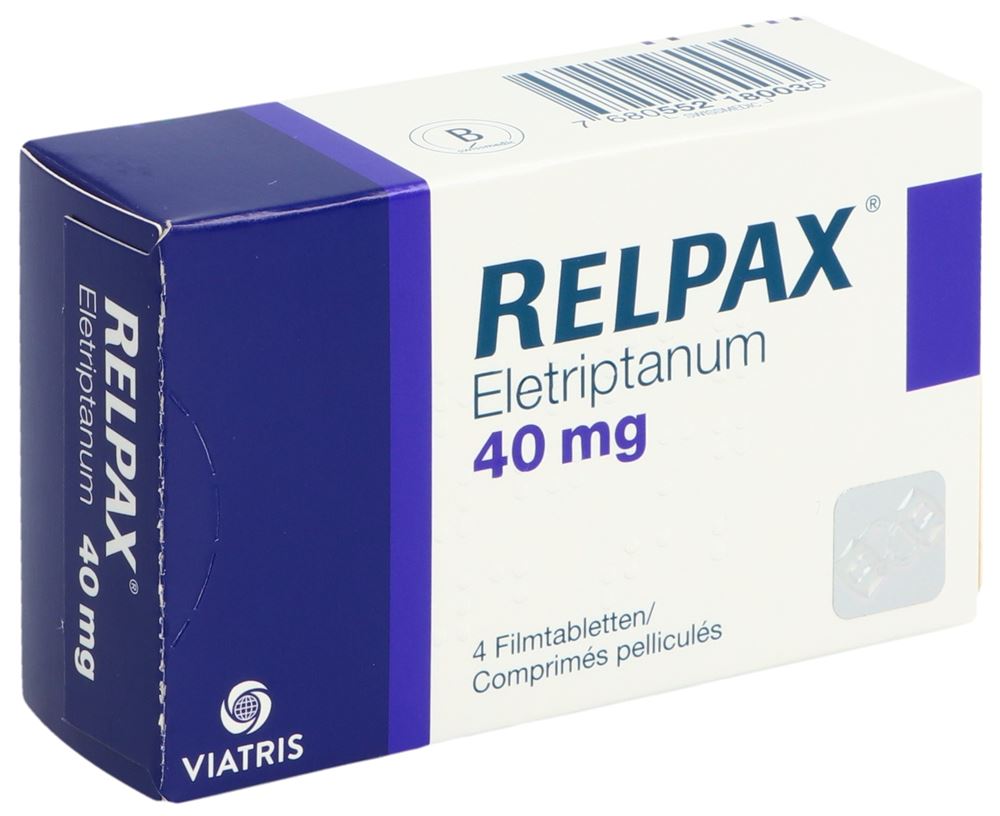 RELPAX cpr pell 40 mg blist 4 pce, image principale