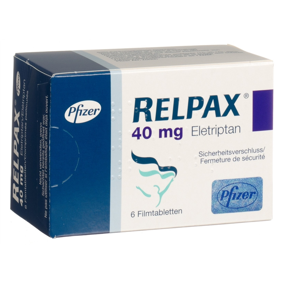 RELPAX cpr pell 40 mg blist 6 pce, image principale