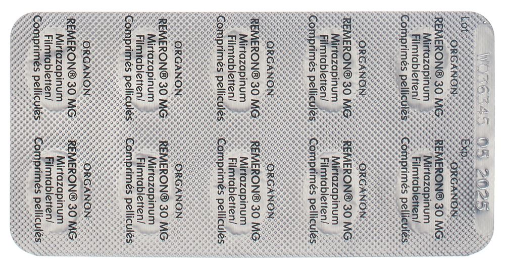 REMERON cpr pell 30 mg blist 30 pce, image 3 sur 3