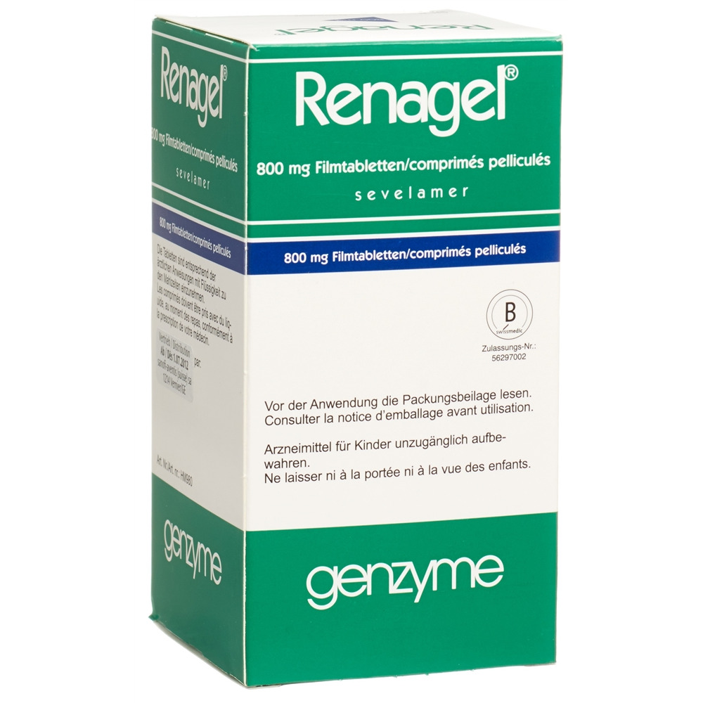 RENAGEL cpr pell 800 mg bte 180 pce, image 2 sur 2