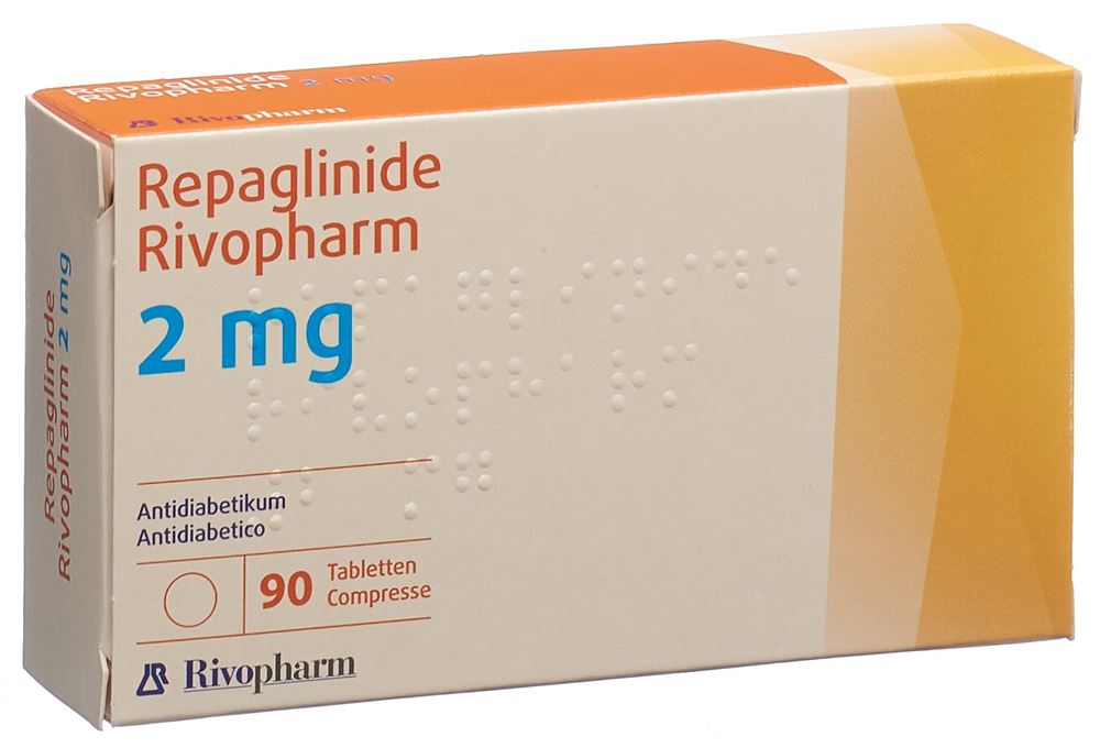 REPAGLINIDE Rivopharm 2 mg, image principale
