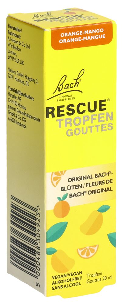 RESCUE Tropfen Orange Mango Tropffl 20 ml, Hauptbild